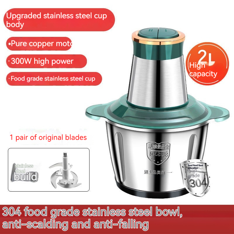 2L Stainless Steel Green