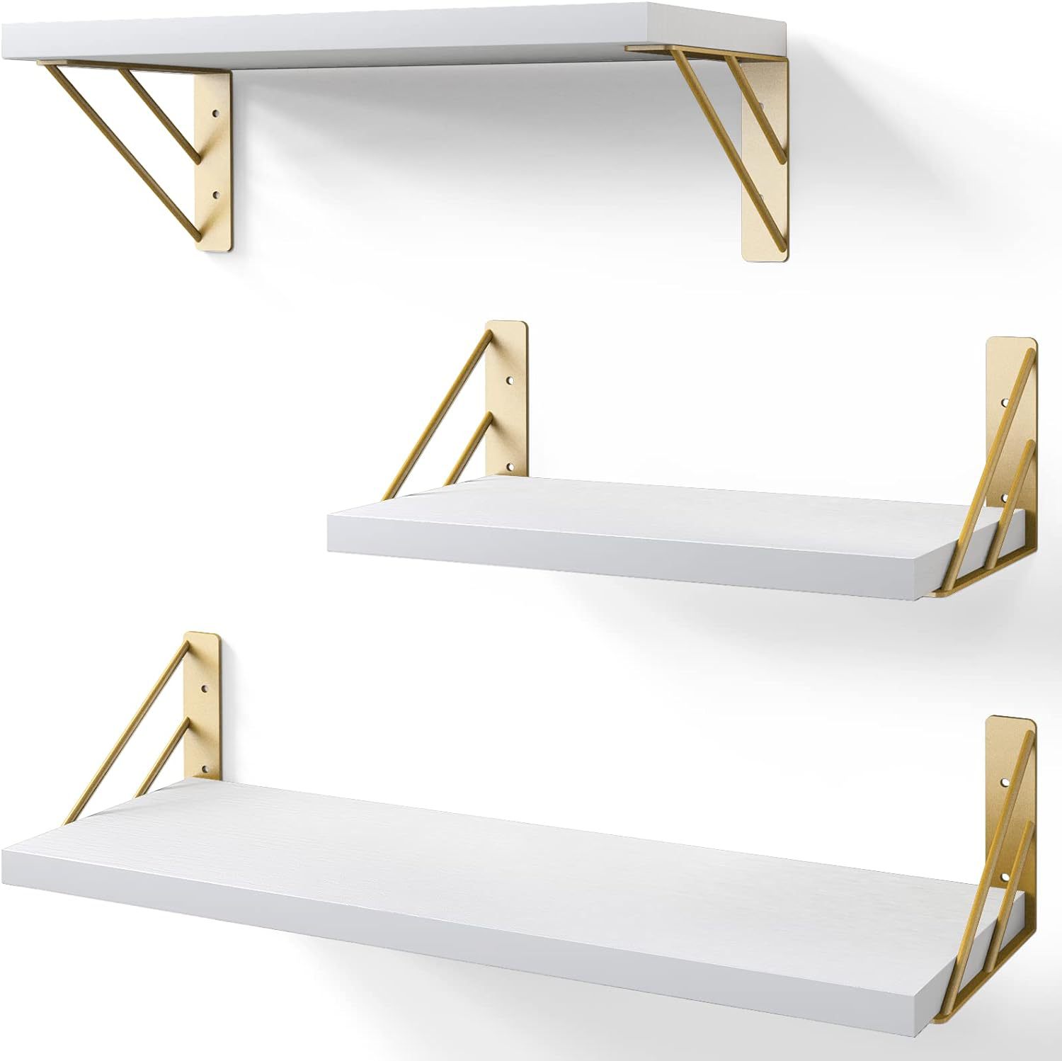 Wall Shelf with Iron Bracket, picture 4 of 5