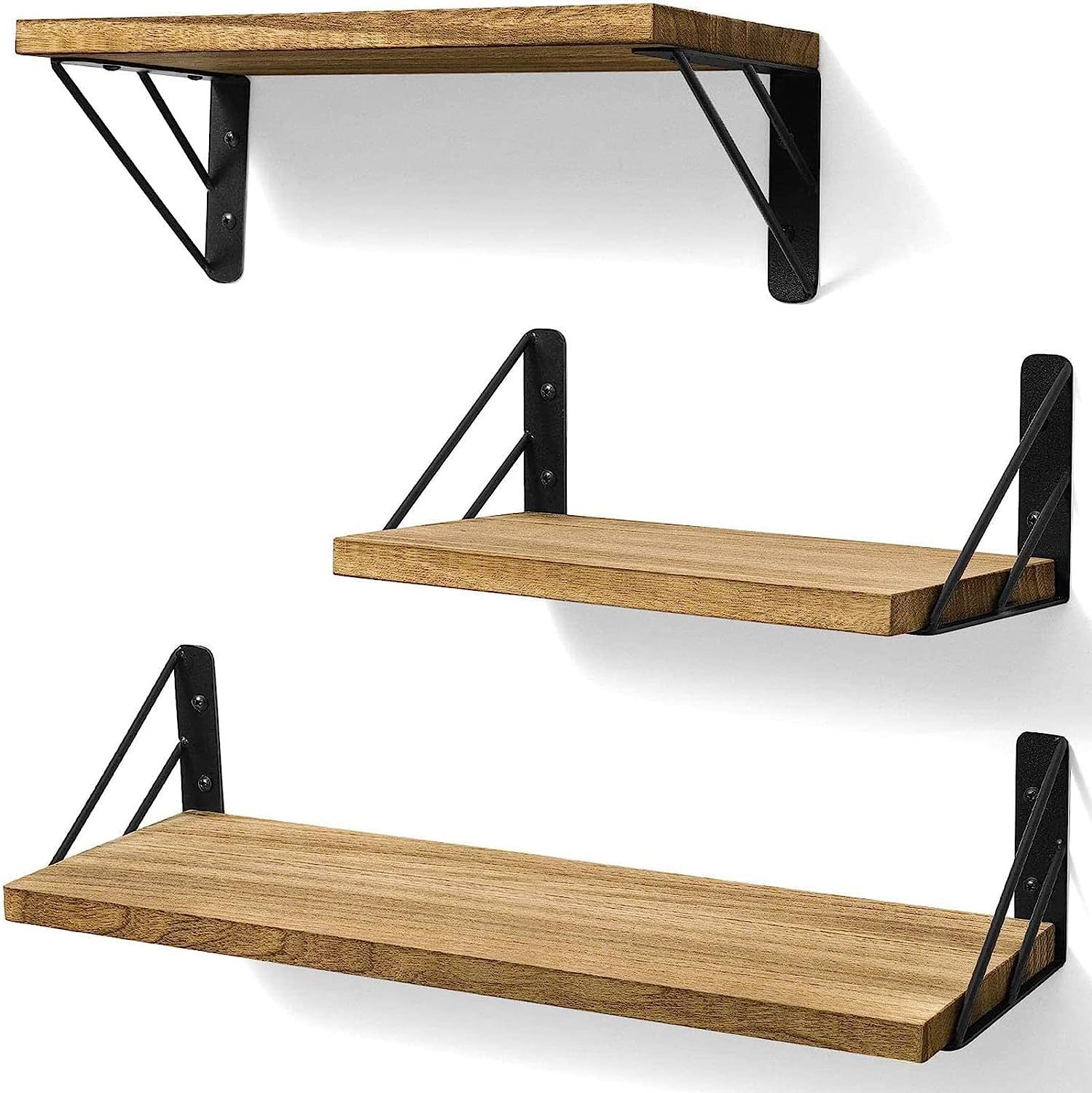 Wall Shelf with Iron Bracket, picture 5 of 5