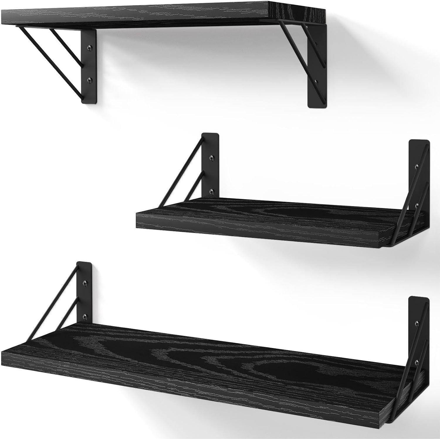 Wall Shelf with Iron Bracket, picture 3 of 5
