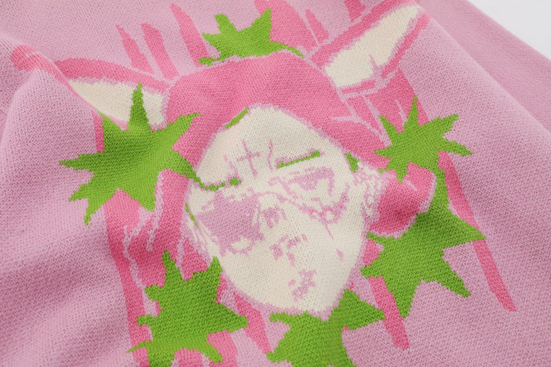 Jacquard Crew-neck Sweater For Women