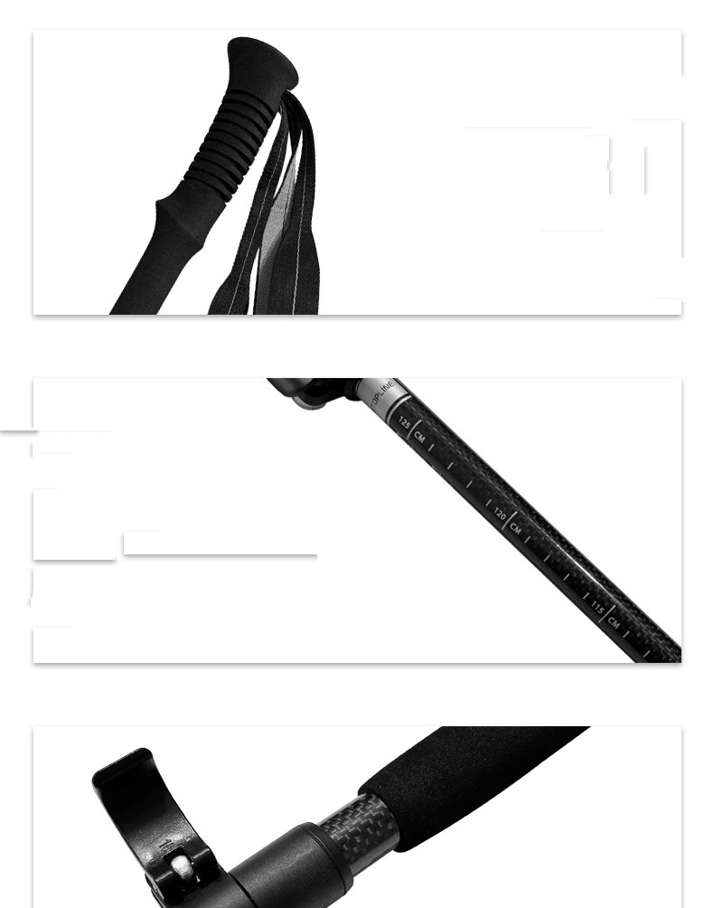 3K Carbon Fiber Folding Alpenstock - Image 2