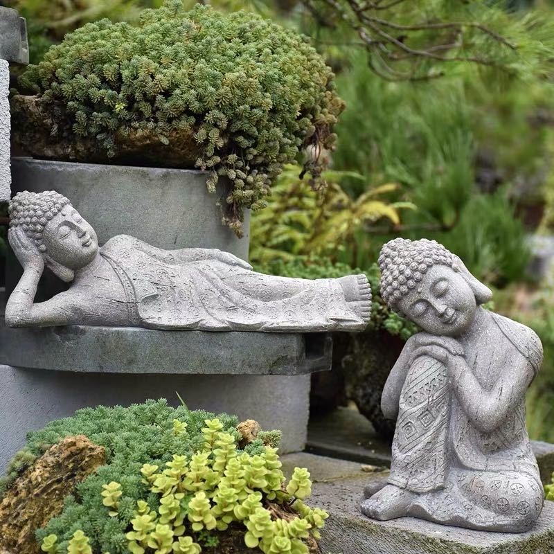 Resin Buddha Statue Planter, picture 2 of 7