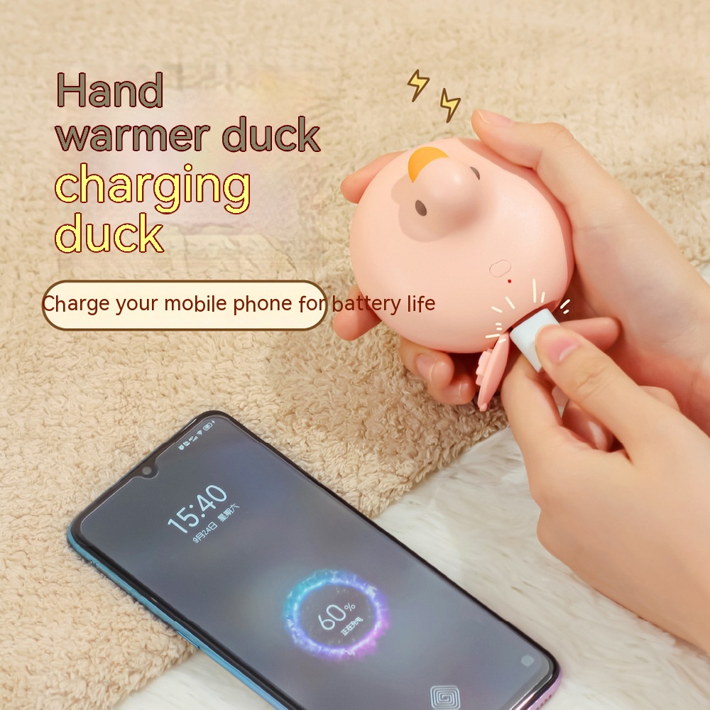 Mini-portable Cartoon Charging Hand Warmer Power Bank