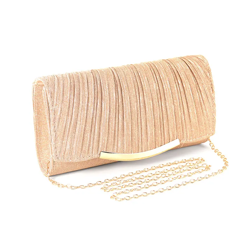 Ladies Dinner Bag Solid Color Flap Chain