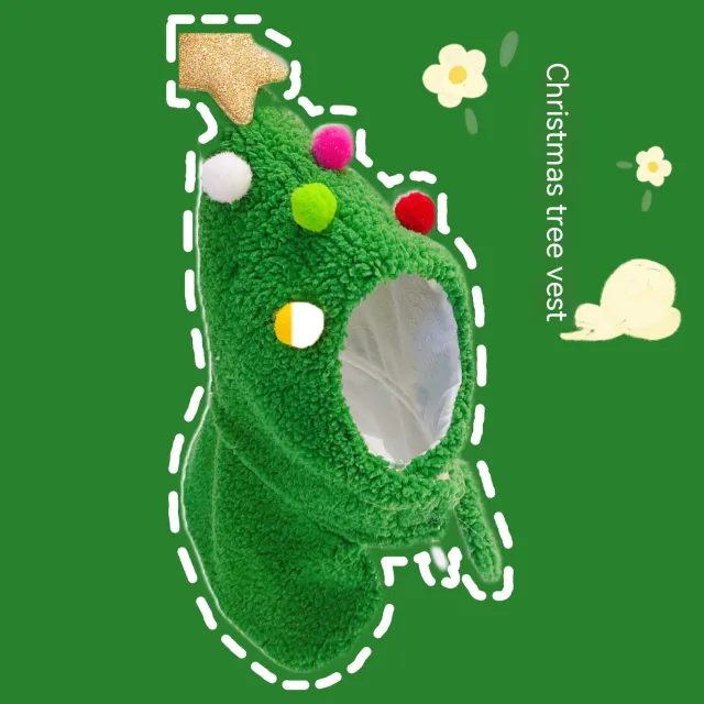 New Year's Antler Christmas Tree Pet Cat Ornaments Christmas Tree - Shop at LoveMi