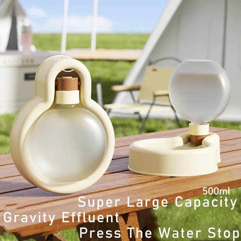 500ml Portable Cat Dog Water Bottle Sealed Travel Puppy Cats Fold Drinking Bowl Outdoor Pet Water Dispenser Pet Products – image 3