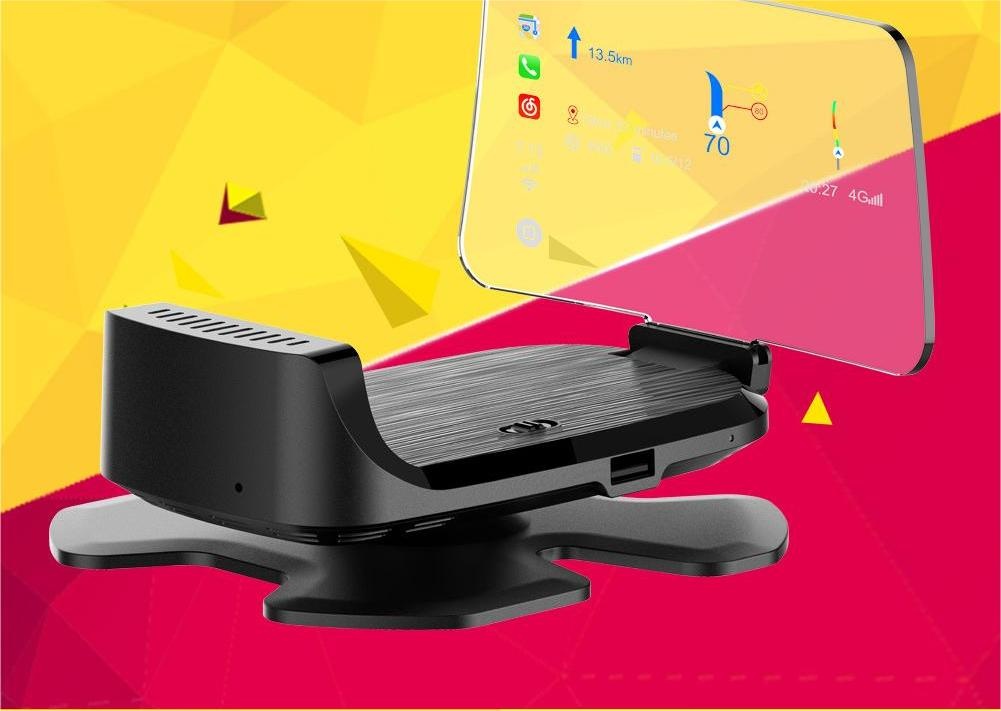 New HUD Head-up Display CarplayY Car HD Speed Digital Projector - Image 3