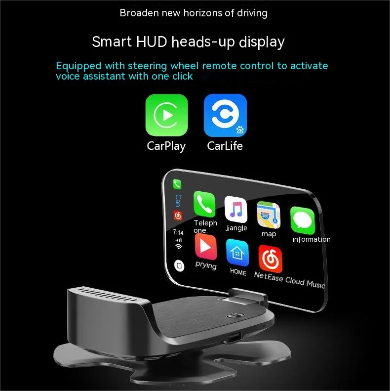 New HUD Head-up Display CarplayY Car HD Speed Digital