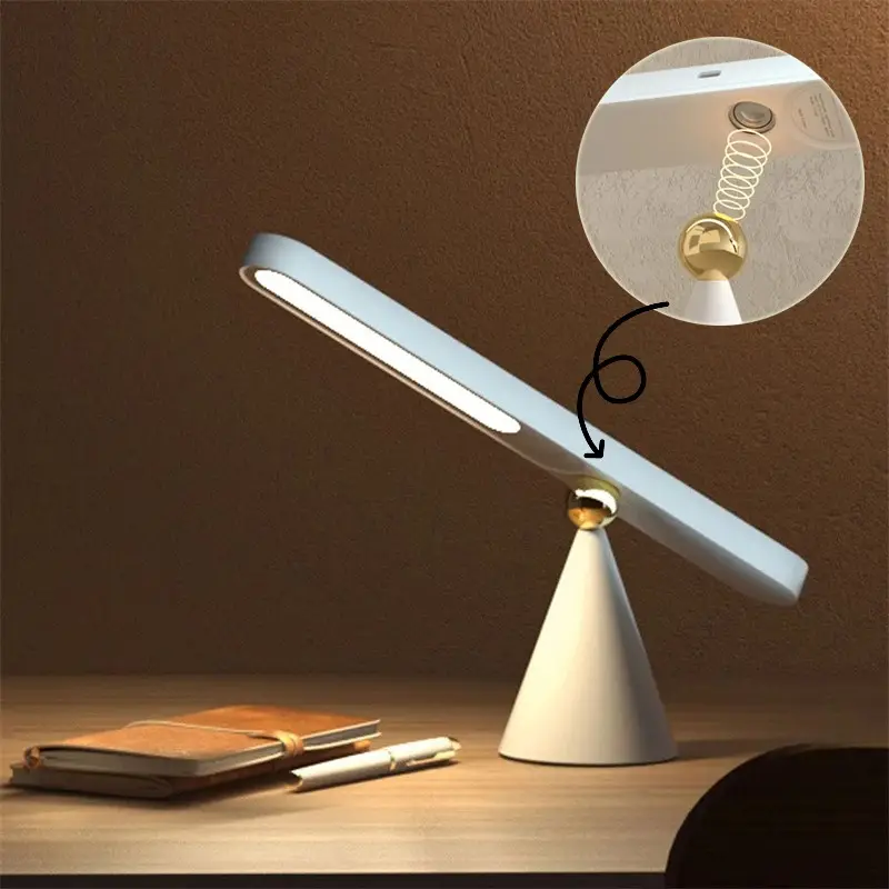 Reading Table Lamp Creative Geometric Desk Wireless