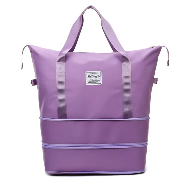 Fashion Folding Short Distance Travel Fitness Bag Tan - Shop at LoveMi
