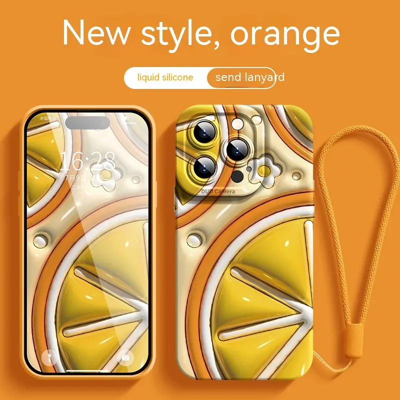 Three-dimensional Mango Suitable For Mobile Phone Case