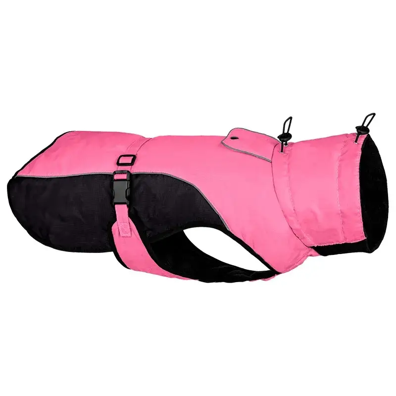 Adjustable Dog Coat with Reflective Strip for Outdoor Weather