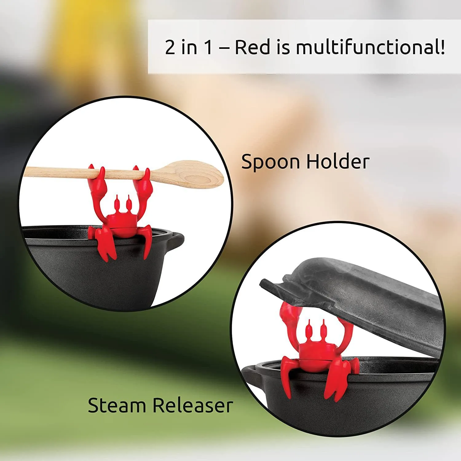 Crab Pot Side Clip Silicone Tableware Stand – image 2