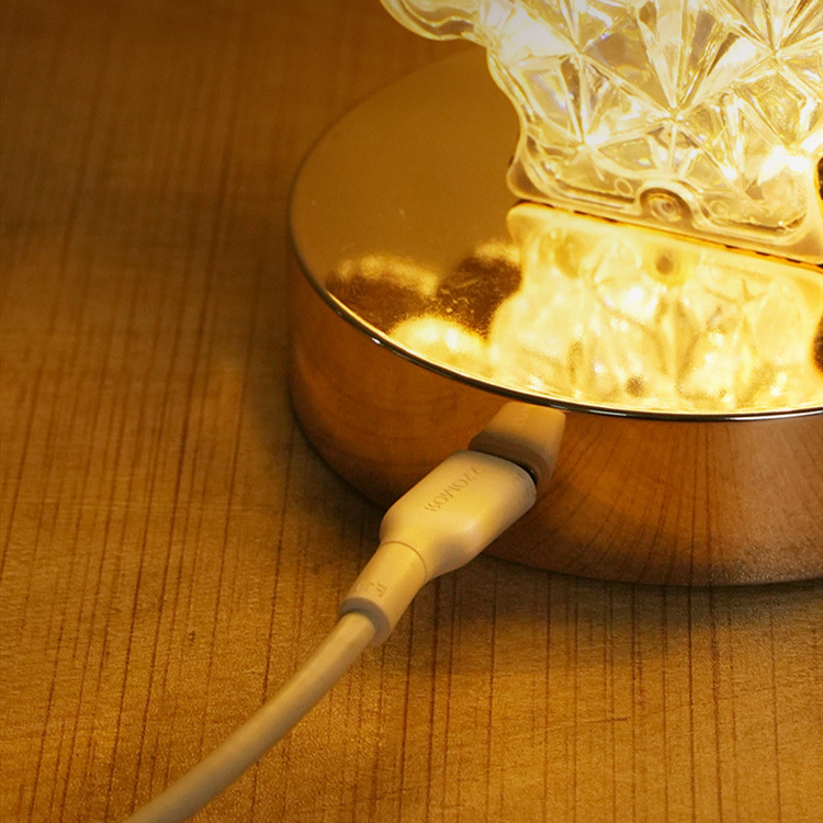 Creative Small Night Lamp Charging Touch Three-color Home Decor - Image 2