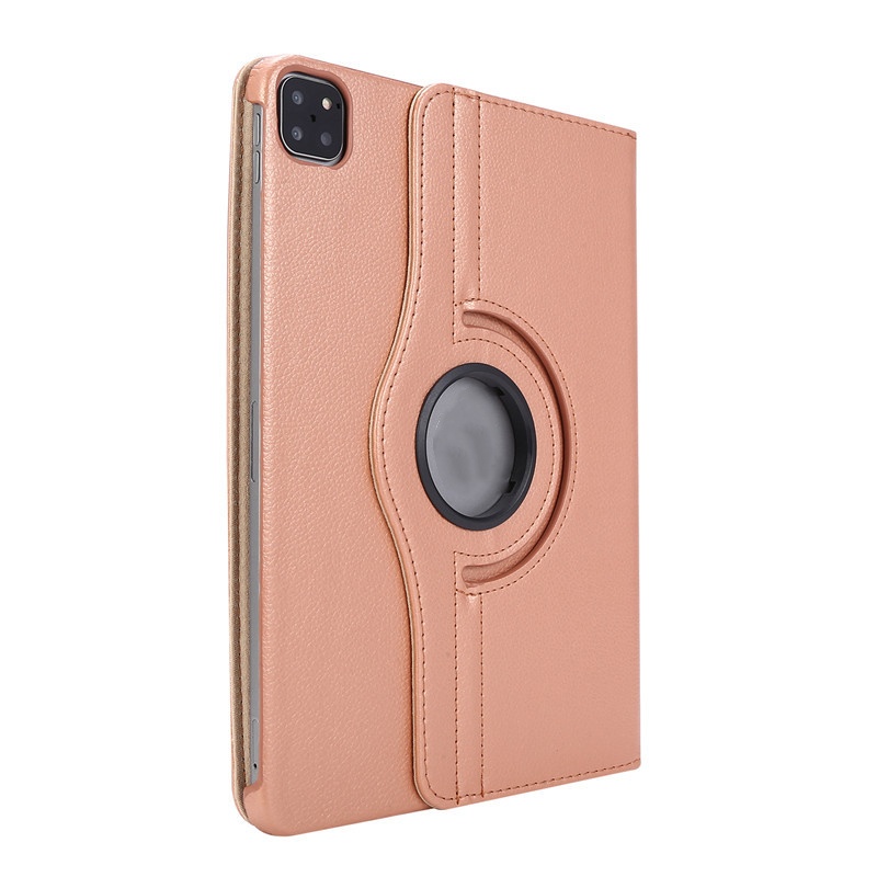 Flat Leather Case Litchi Grain Rotating Protective Cover - Image 5