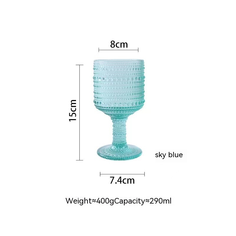 Bead Point Goblet Sky Blue