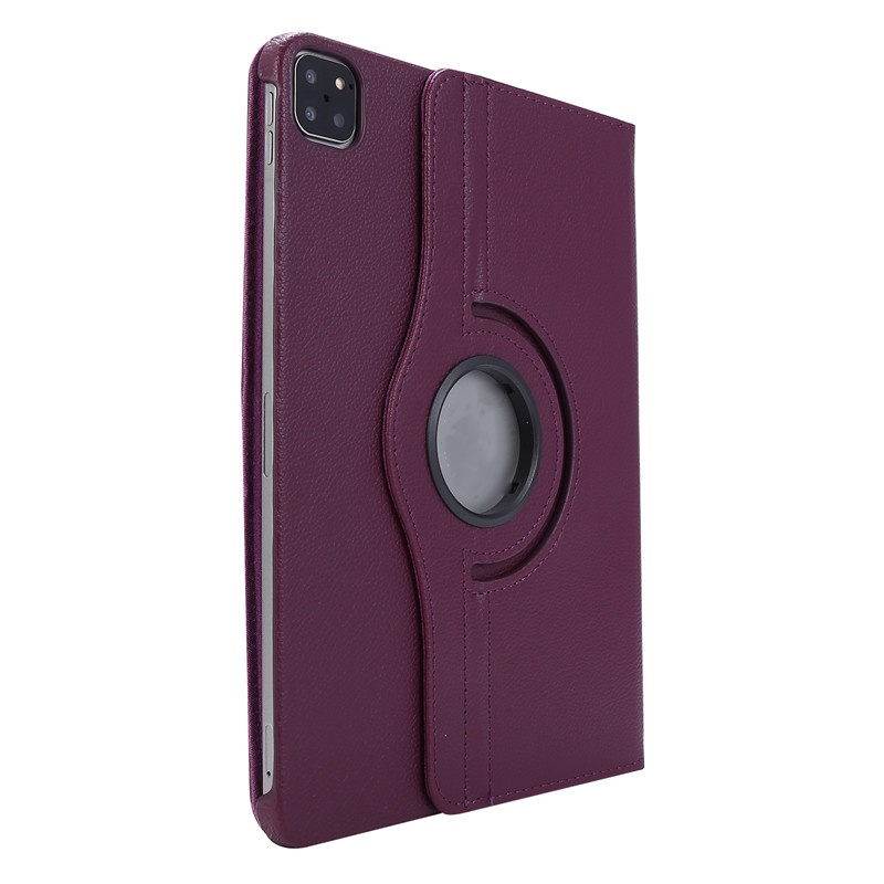Flat Leather Case Litchi Grain Rotating Protective Cover - Image 18