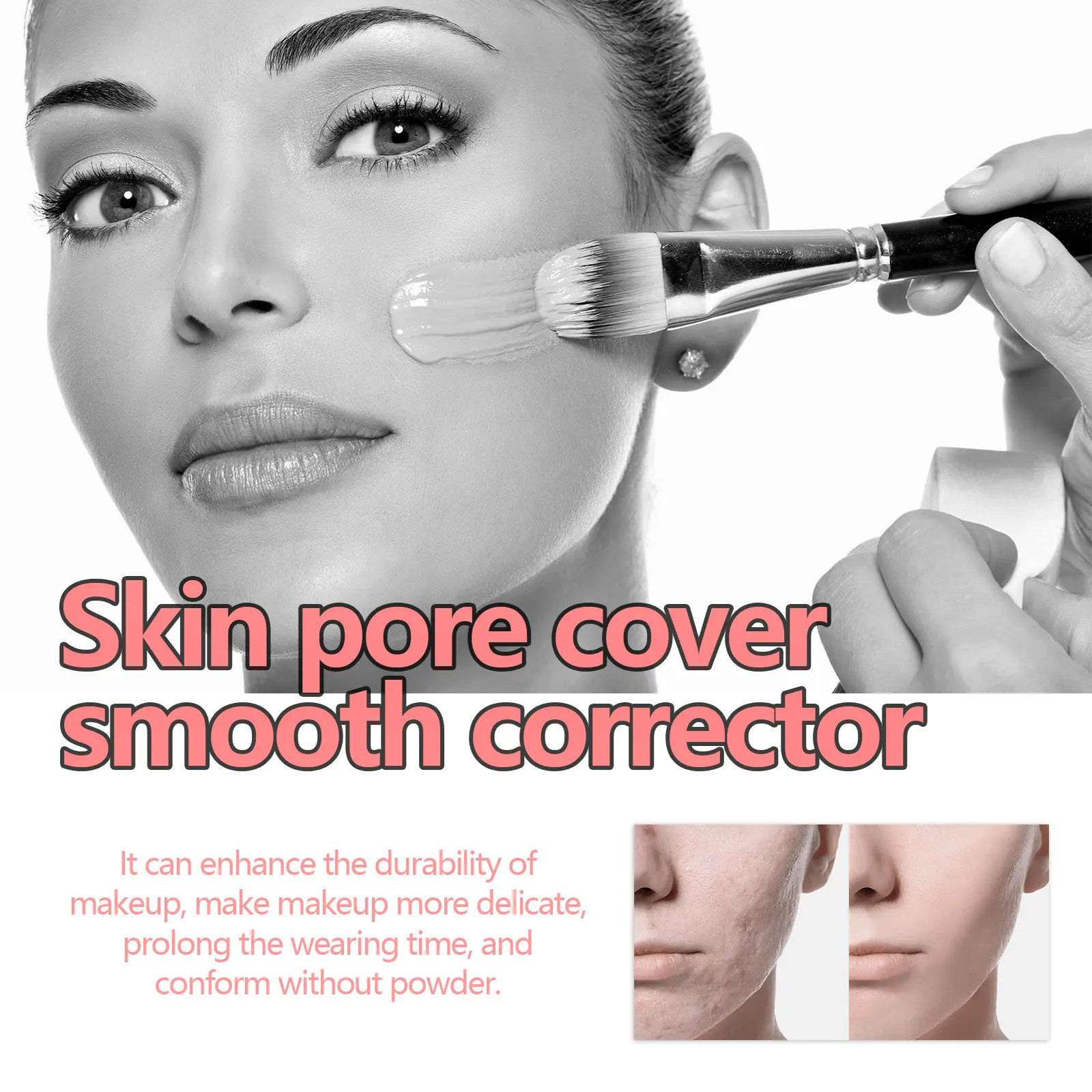 Invisible Pores Make-up Primer Natural Lightweight Brightening Skin Color