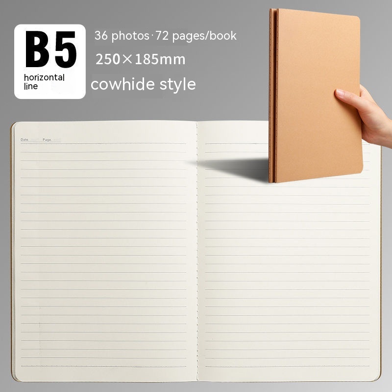 B5 Cowhide Horizontal Line