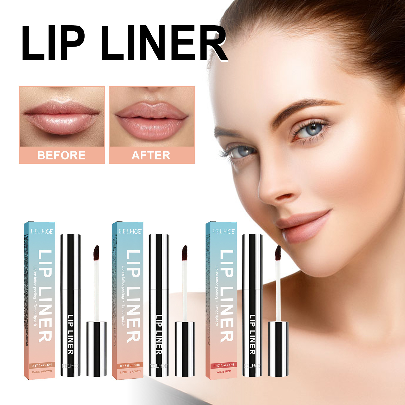 Waterproof Lip Liner Pen product images.