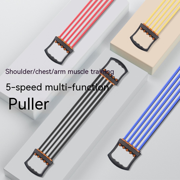Five-tube Chest Expander Removable Pulling Rope Chest Expansion Abdominal Crunch Board - Image 6