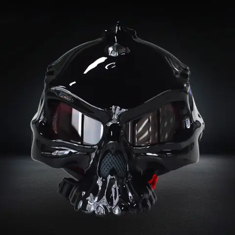 Skull Helmet Double-sided Change Wear Personality Art