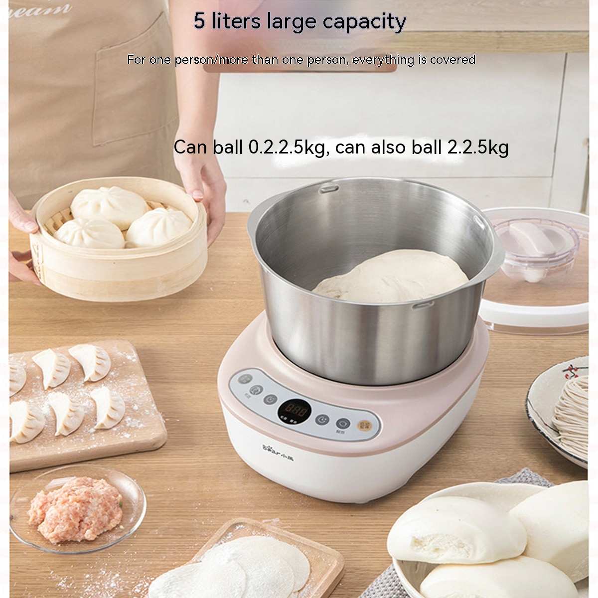 5L Capacity Stainless Steel Fully Automatic Noodle Maker — foto 3