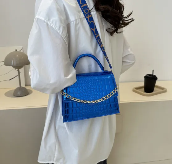 Lingge Versatile Small Fragrant Bag - Blue
