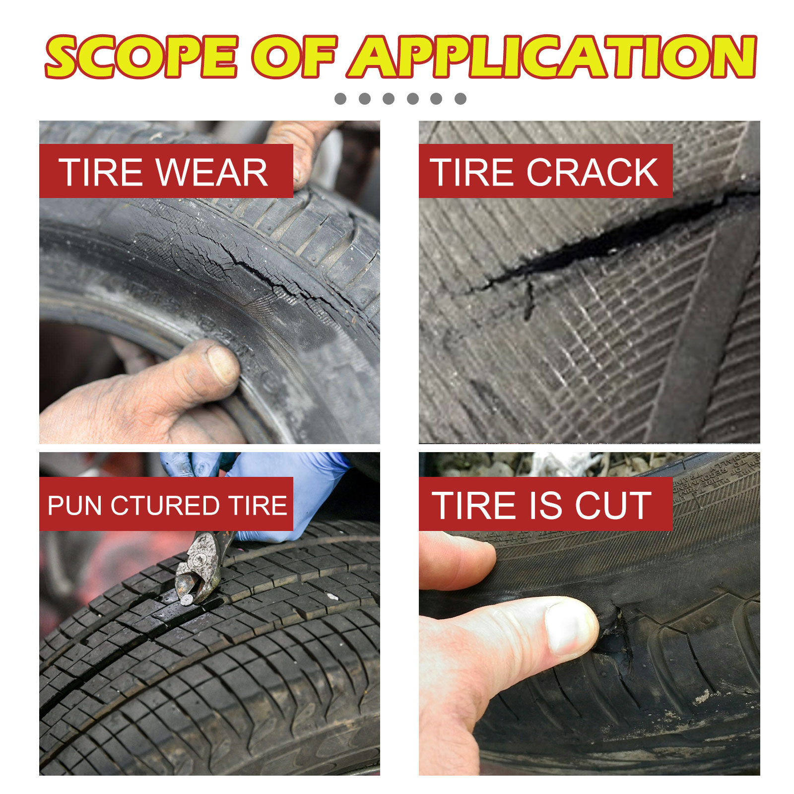 Car Tire Crack Repair Glue Sealing Adhesive Maintenance
