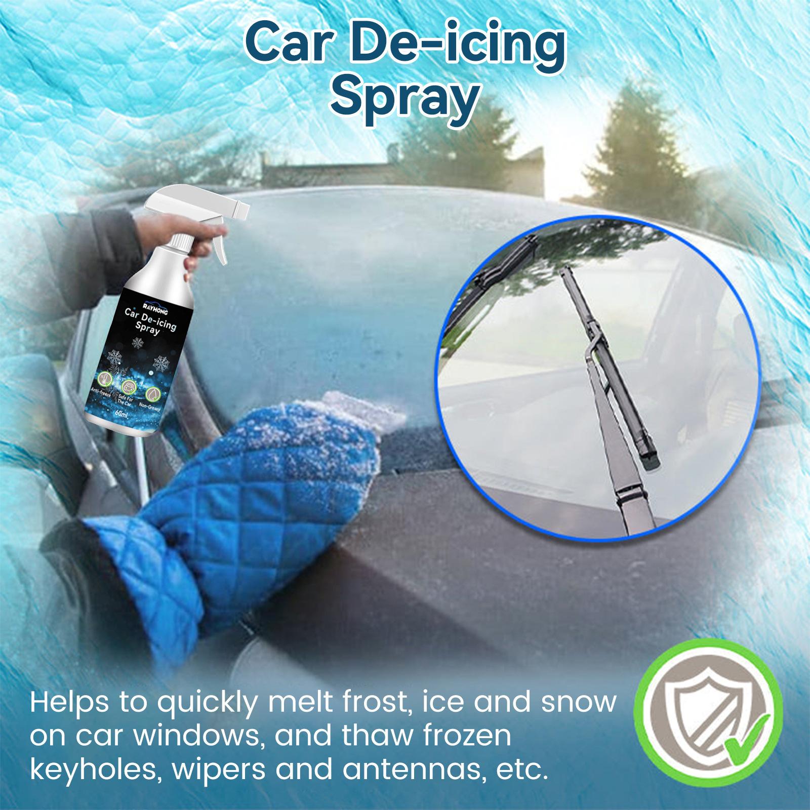 Car Window Special Glass Deicing Snow Melting Agent - Image 2