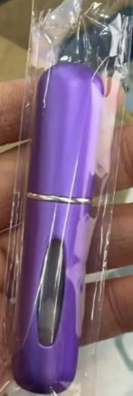 Mini Portable Refillable Perfume Bottle Refill Spray Cosmetic Container Atomizer Wholesale For Travel Purple 5ml