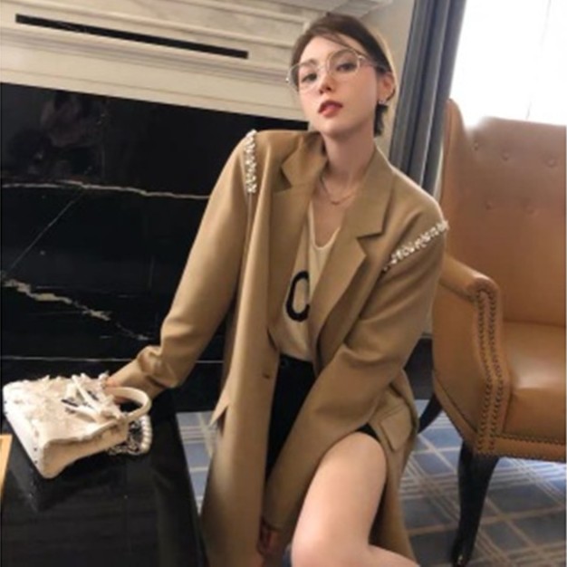 Fashion Loose All-match Bright Diamond Suit Jacket