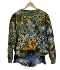 Women's Christmas Street Trend Round-neck Shirt - Fhn231912L-L - View 1