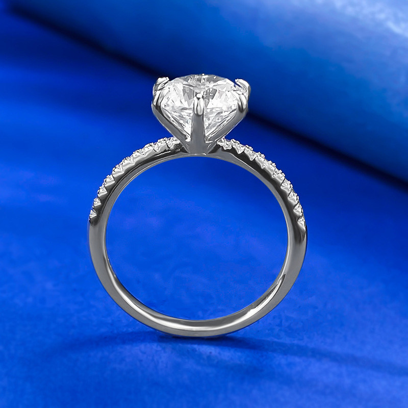1 Karat Six Claw Ring Female High Carbon Diamond