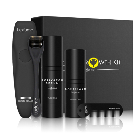 Beard Growth Liquid Beard Care Set Black - Shop at LoveMi
