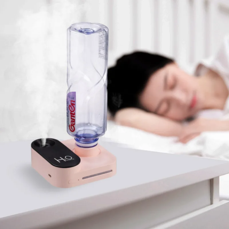 Mineral Water Bottle Humidifier Big Spray Wireless Rechargeable Usb