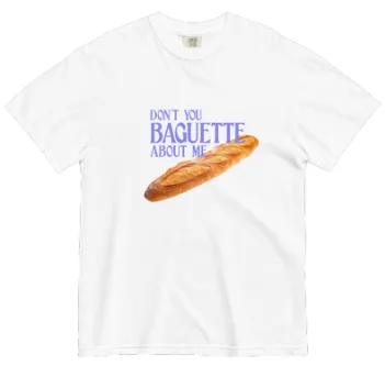 Long Stick Bread About Me T shirt Digital Printing White - Shop at LoveMi
