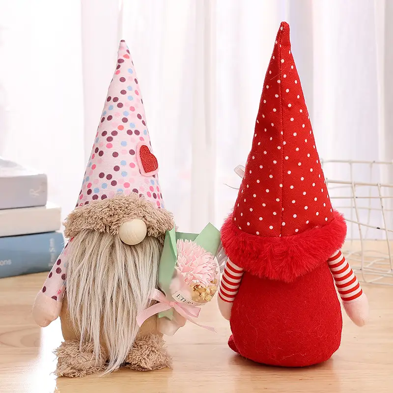 Valentine's Day Mother's Day Balloon Bouquet Dwarf Faceless Doll Decorations