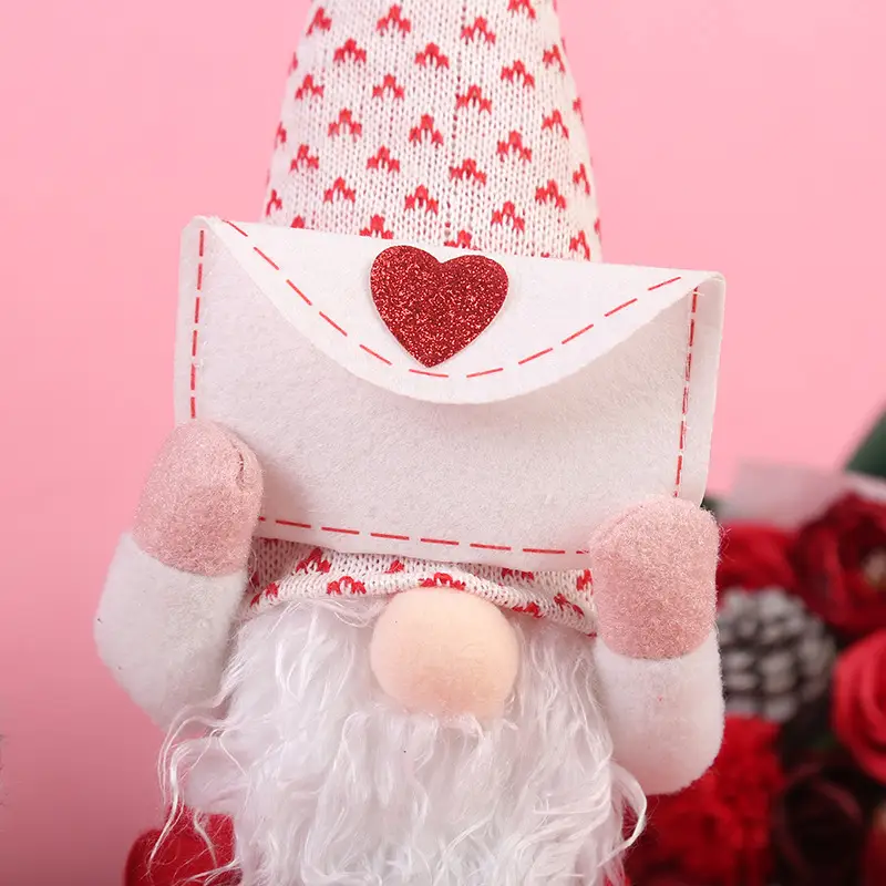 Valentine's Day Decoration Envelope Love No Face Standing Doll Ornaments