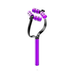Vibration 3D Roller Massager V Face Tool - Black - View 1