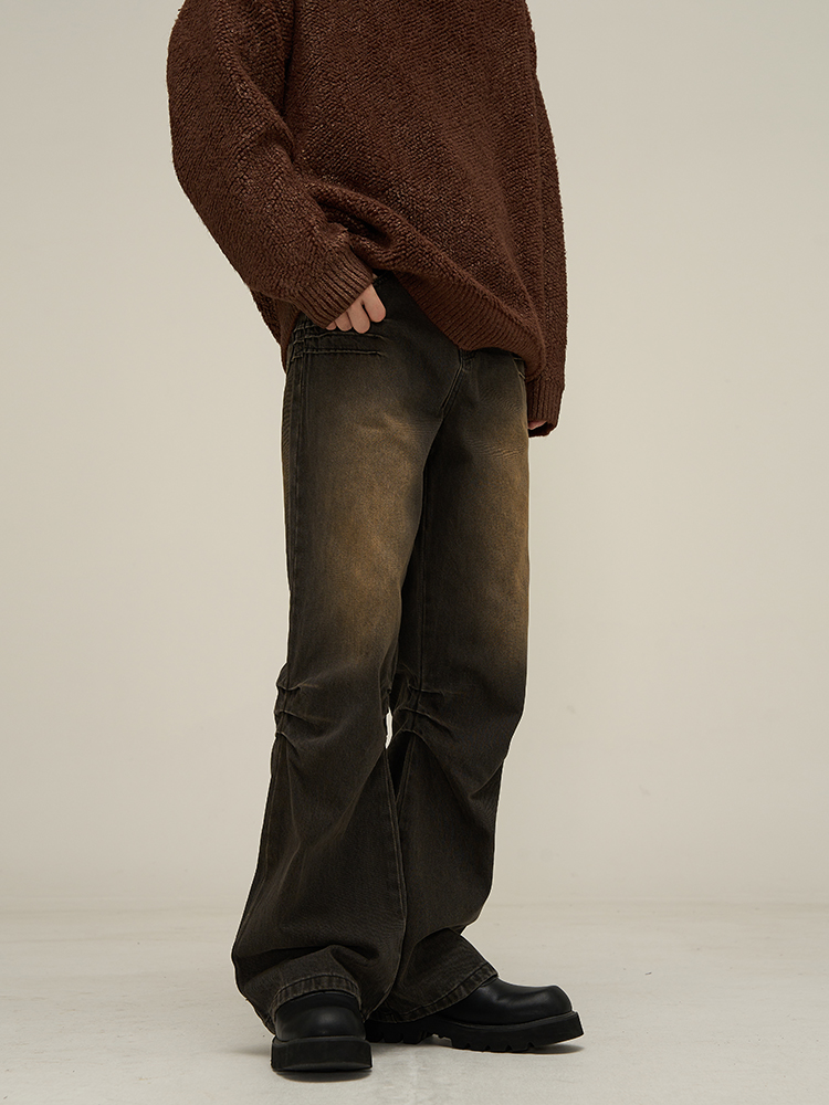 Micro Flared Jeans For Men's American Style Niche