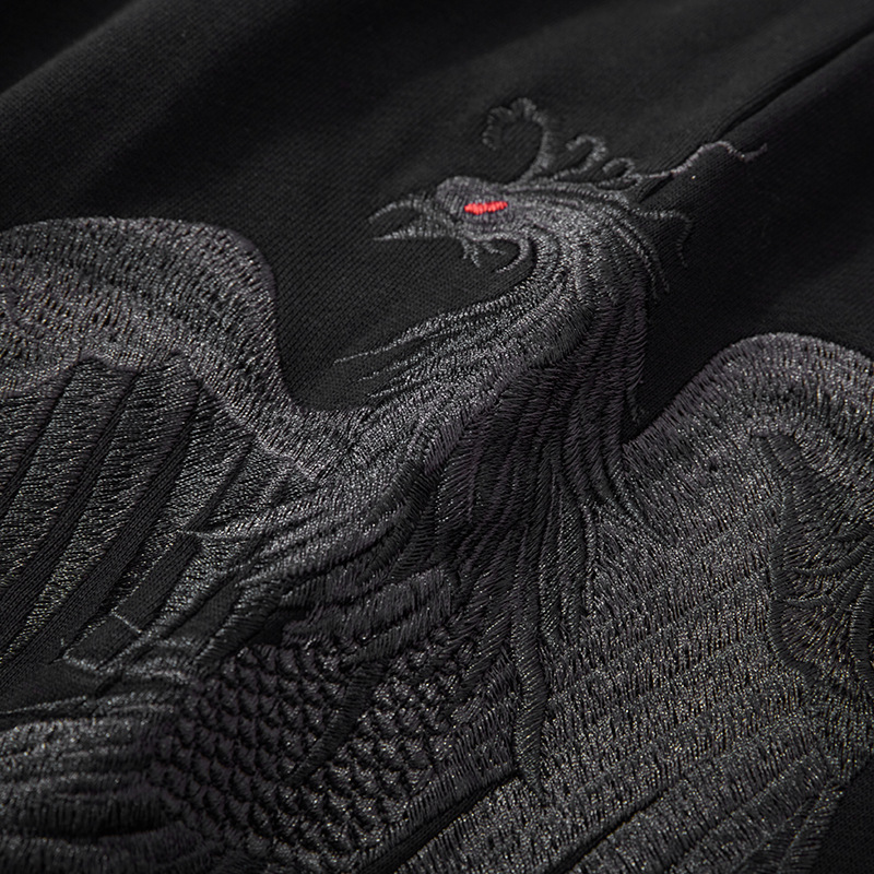 Phoenix Heavy Industry Embroidered Pure Cotton Casual Pants