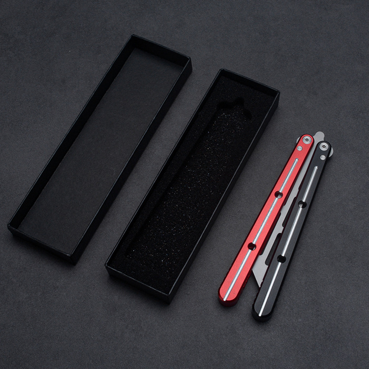 Butterfly Swing Knife Aluminum Handle Folding Outdoor Training Knife - Image 4