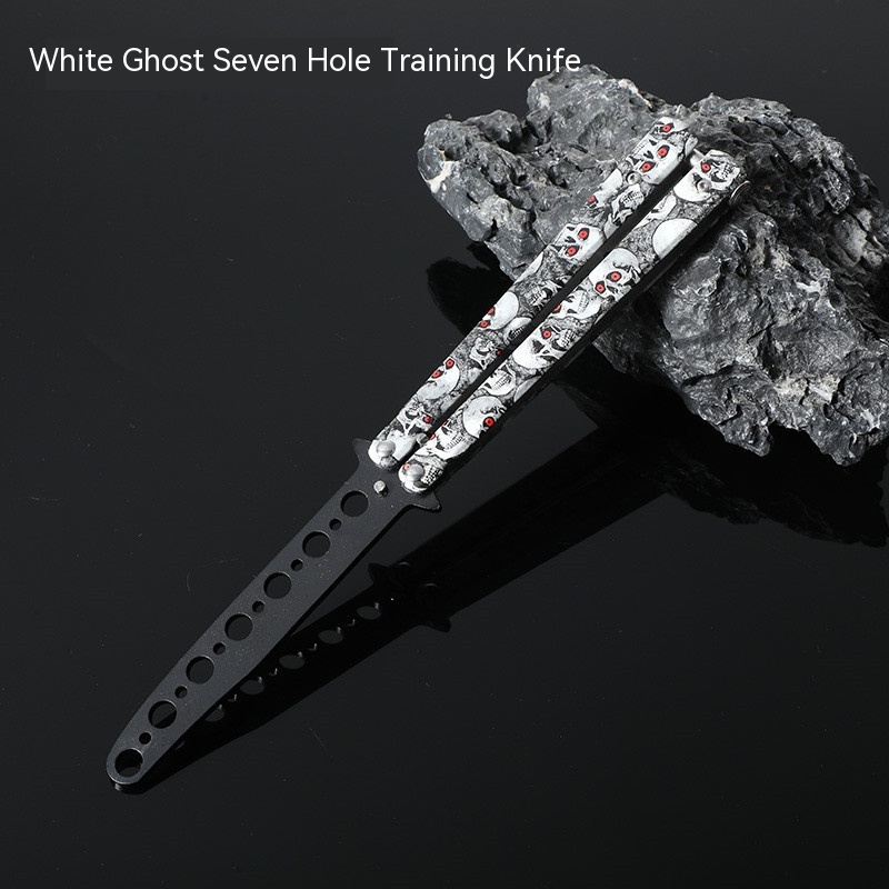 Seven hole training knife