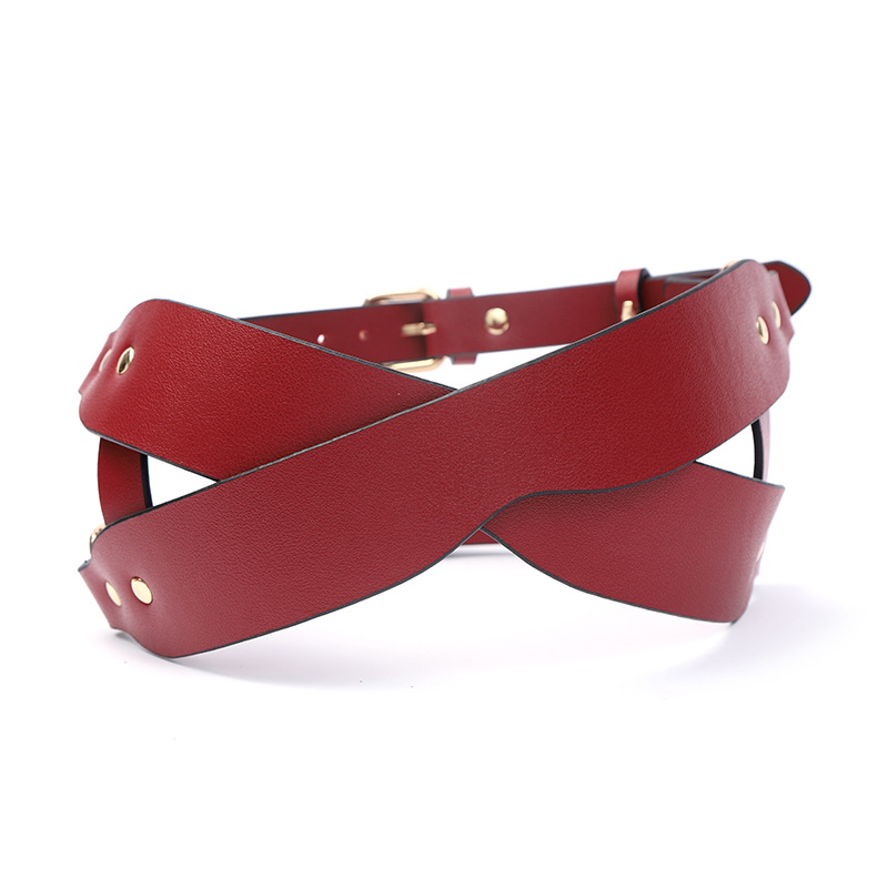 Women's Leather PU Face Mask 7