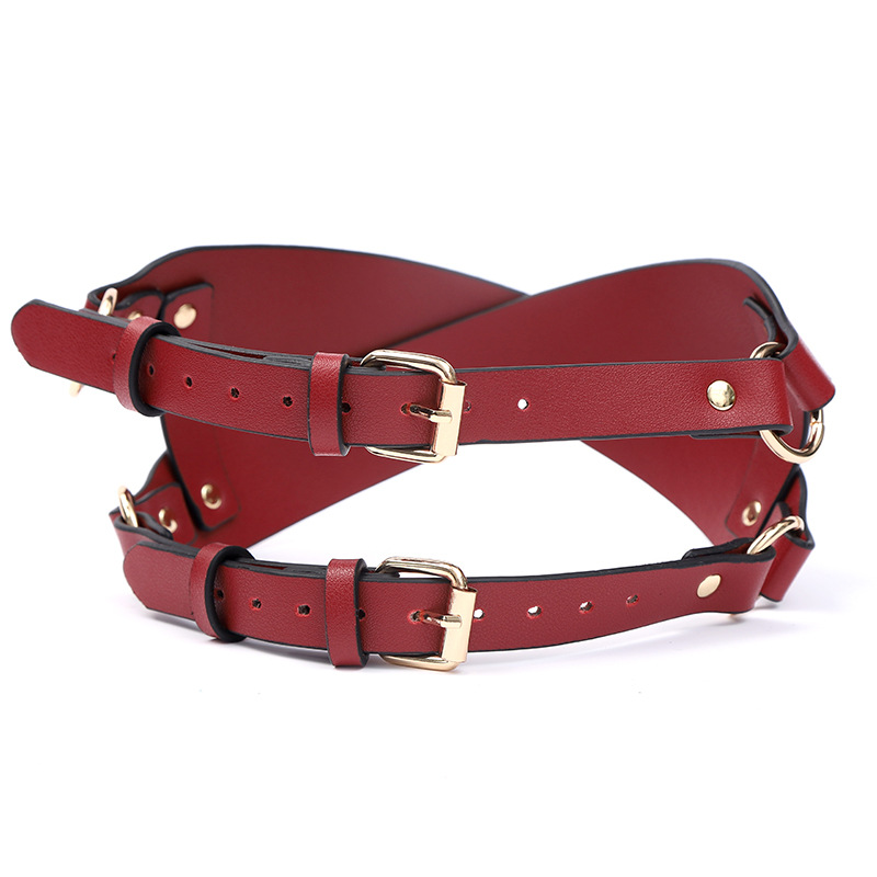 Women's Leather PU Face Mask