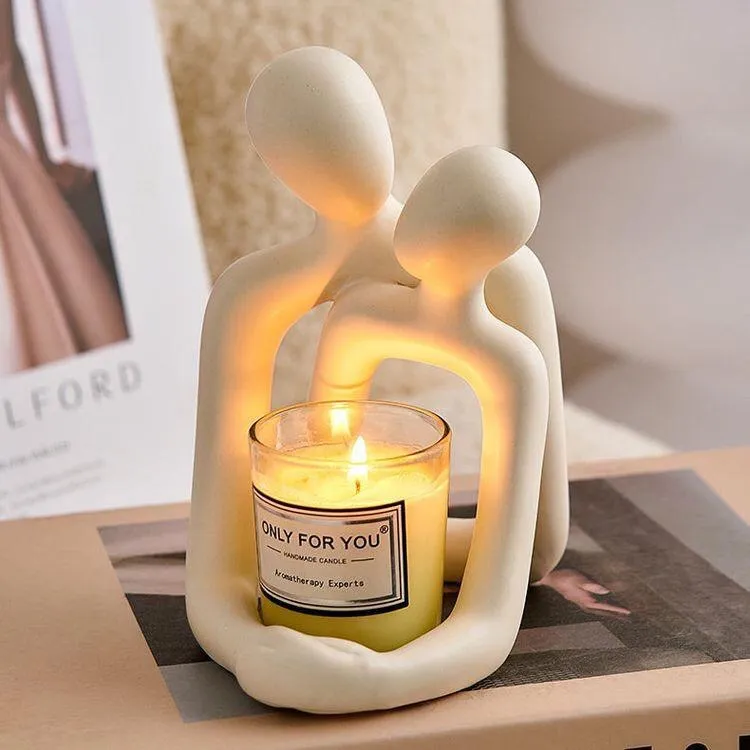 Heartwarming Loving Couple Resin Statue - A Timeless Modern Home Decor Accent For Bookshelves, Office Desks, And Nightstands Valentine's Day Gift – image 2