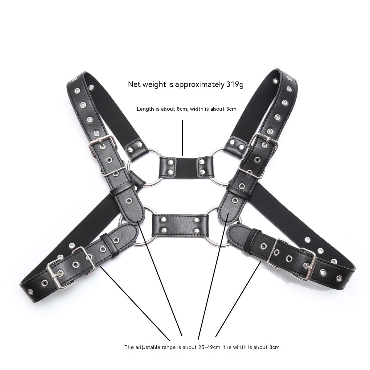 Leather Chest Strap Men's Tight 5