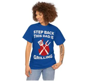 European And American Digital Printing Casual Round Neck Short Sleeves T shirt Blue - Shop at LoveMi